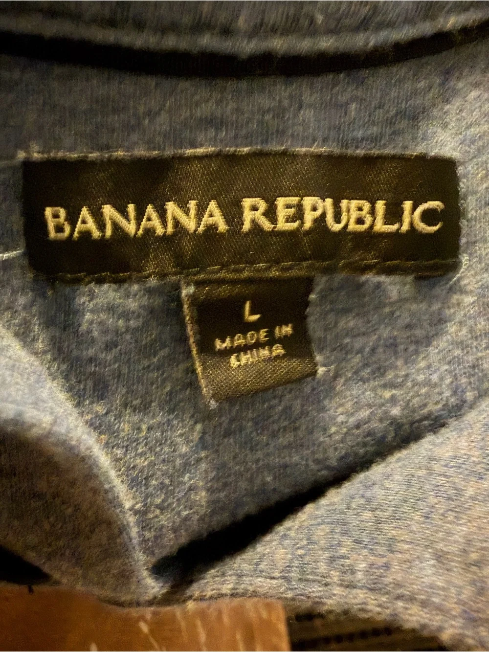 Banana Republic Men's Slate Blue Polo